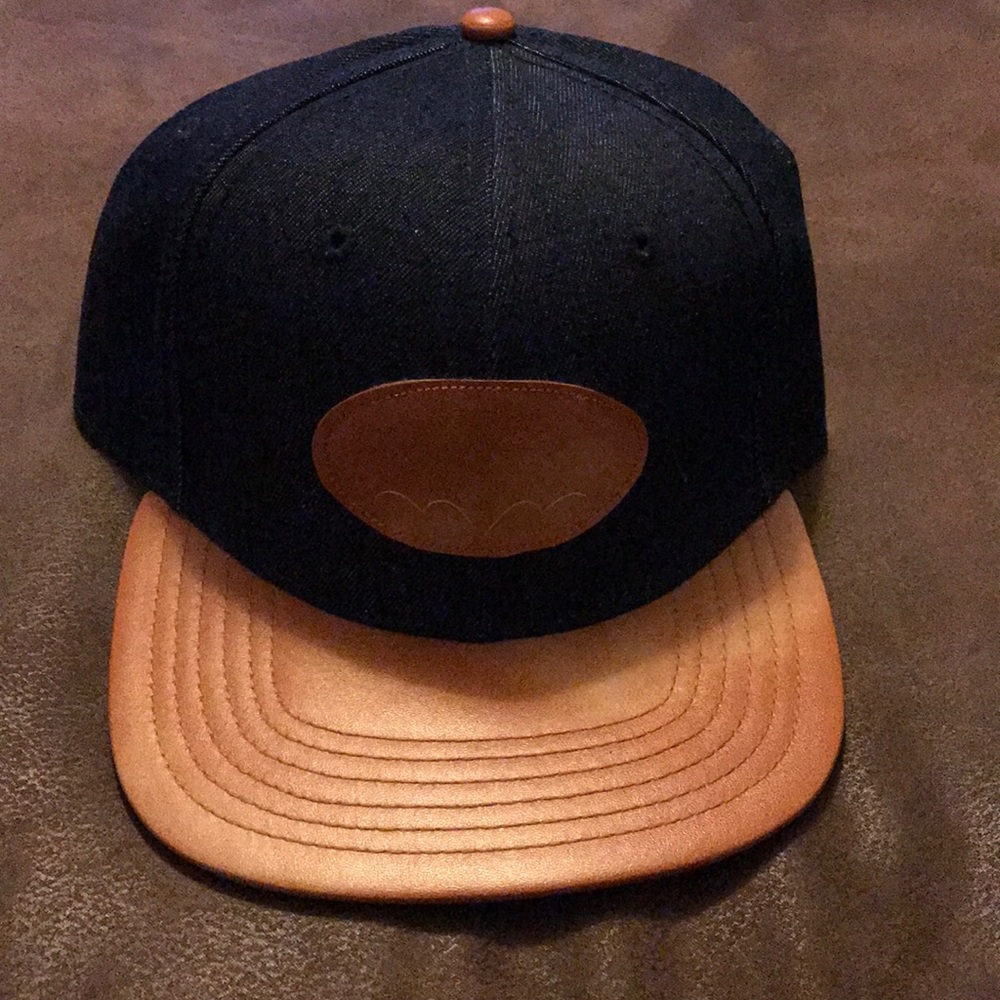 Batman Leather Strapback Hat